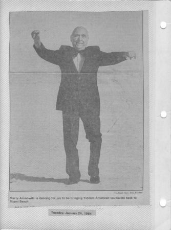 Marty Aronowitz Newspaper article